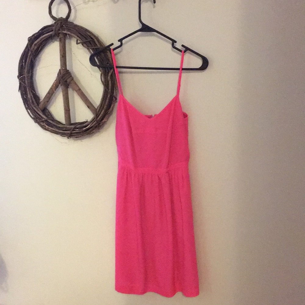 J. Crew hot pink dress, size 2